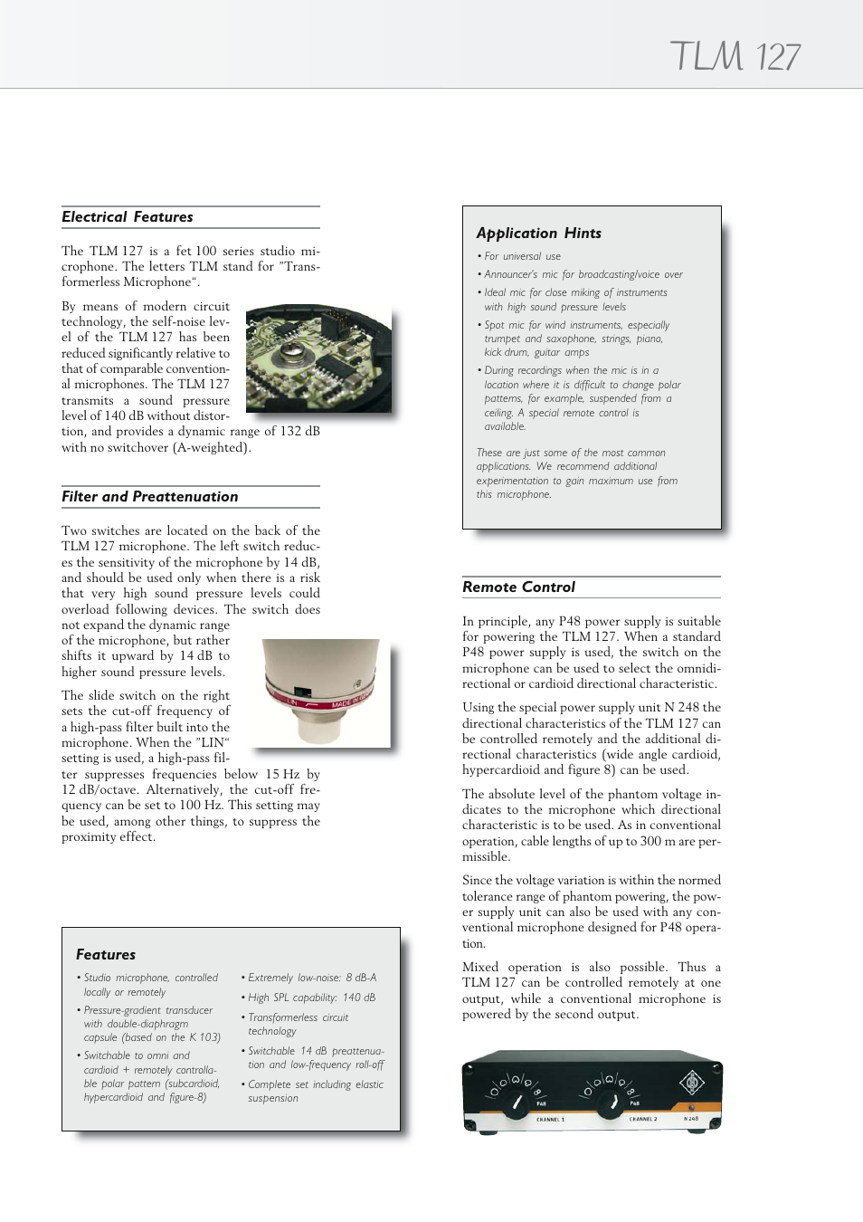 Tlm 127 | Neumann.Berlin TLM 127 User Manual | Page 3 / 6