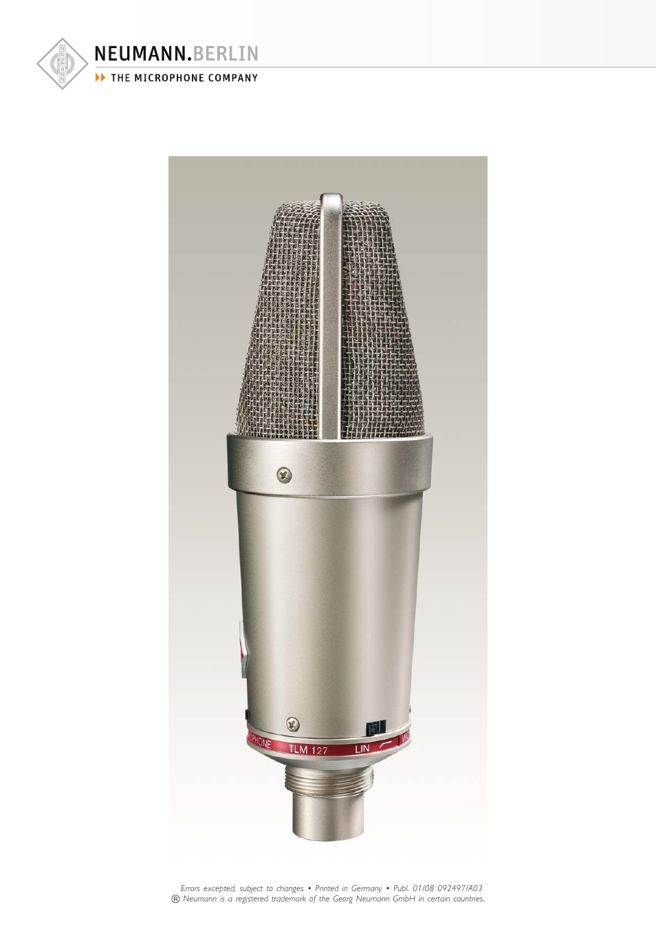 Neumann.Berlin TLM 127 User Manual | Page 6 / 6