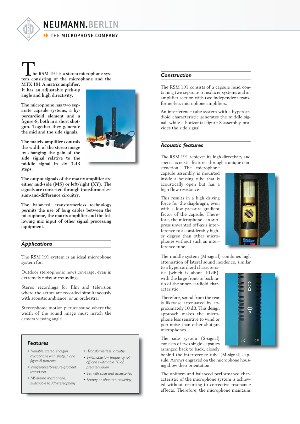 Neumann.Berlin RSM 191 User Manual | Page 2 / 4