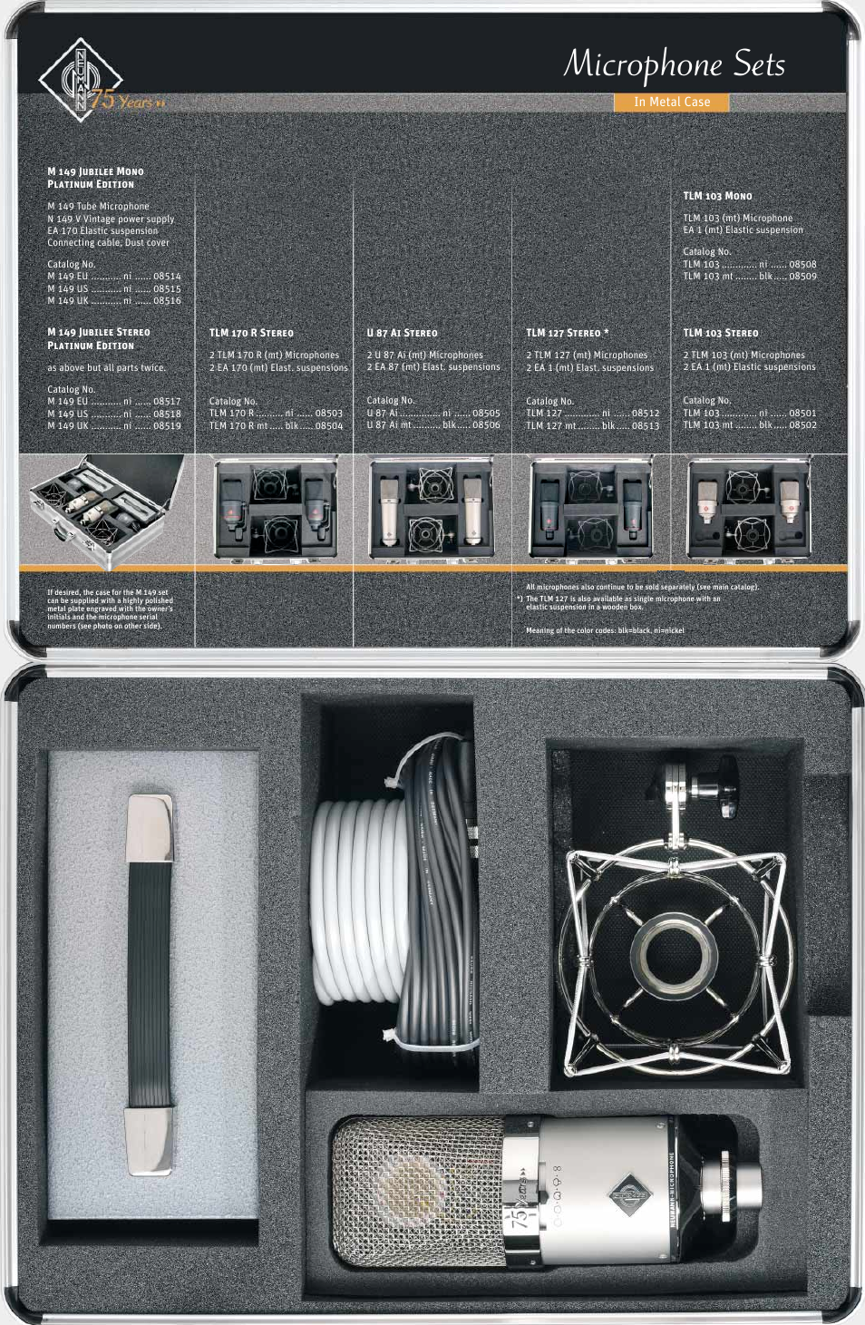 Microphone sets | Neumann.Berlin M 149 User Manual | Page 2 / 3