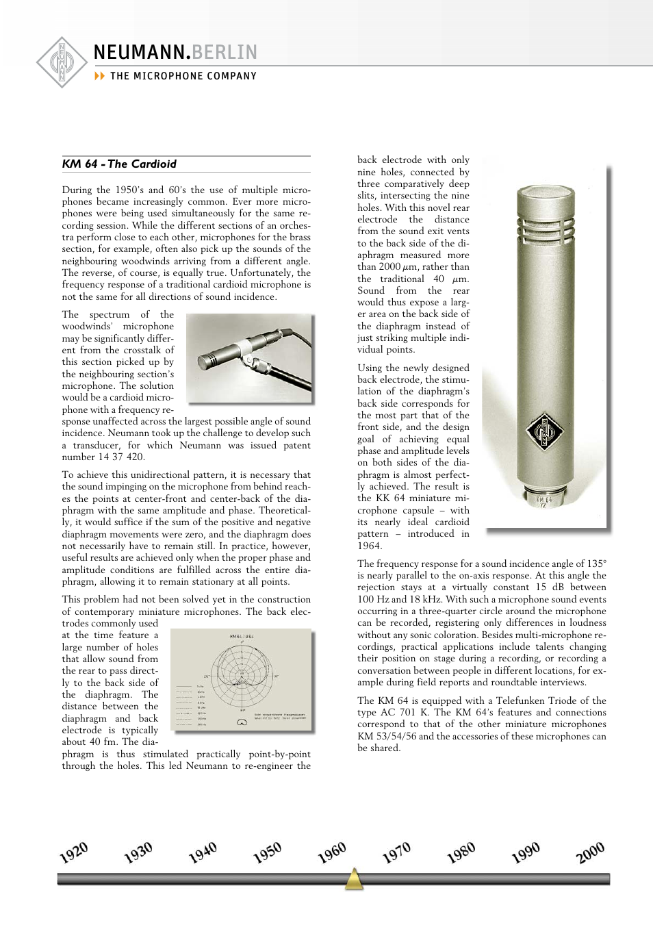 Neumann.Berlin KM 64 User Manual | 1 page