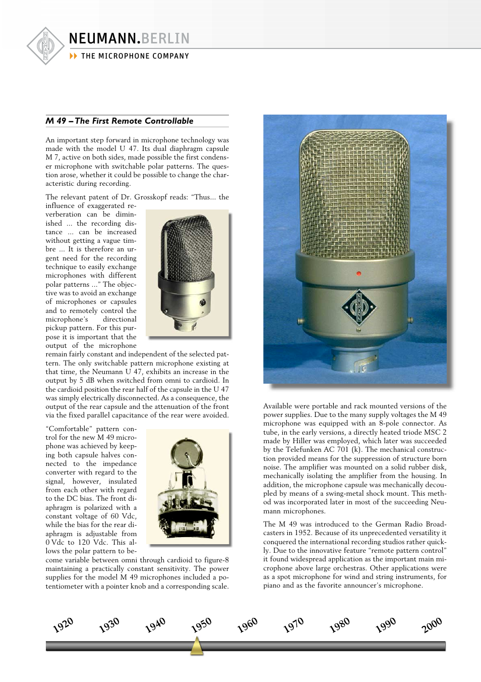 Neumann.Berlin M 49 User Manual | 1 page