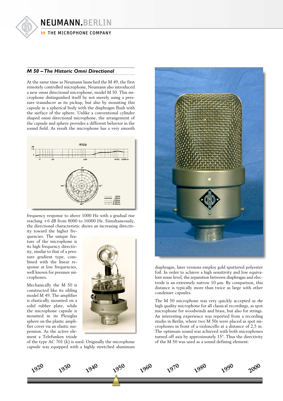 Neumann.Berlin M 50 User Manual | 1 page