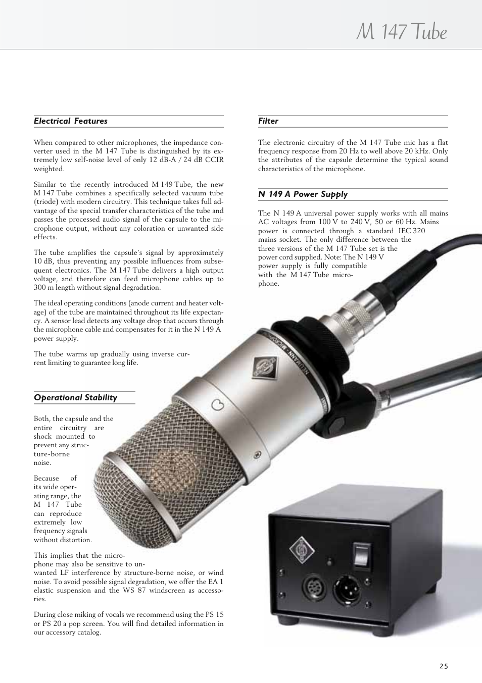 M 147 tube | Neumann.Berlin TLM 67 User Manual | Page 25 / 162