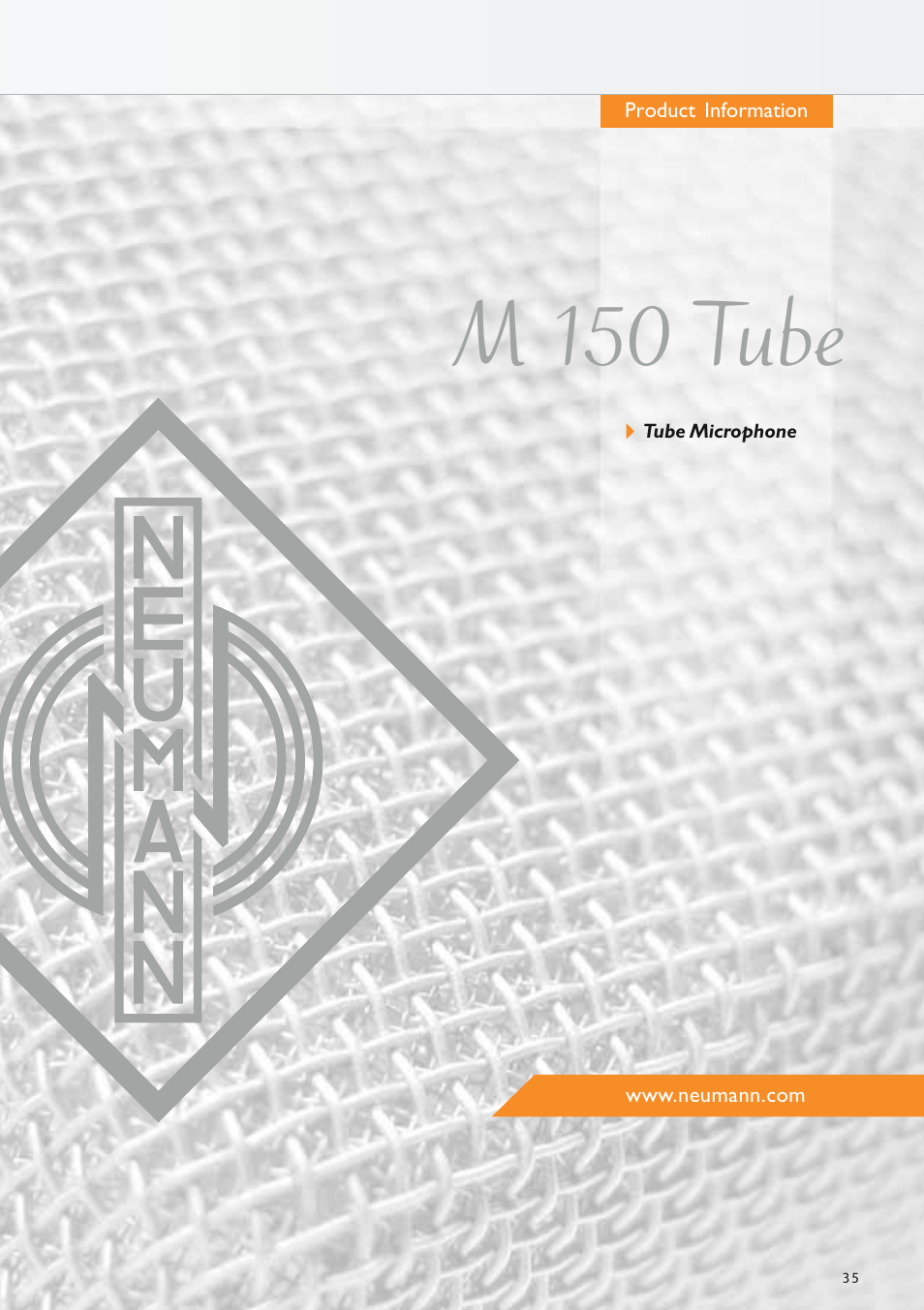 M 150 tube | Neumann.Berlin TLM 67 User Manual | Page 35 / 162