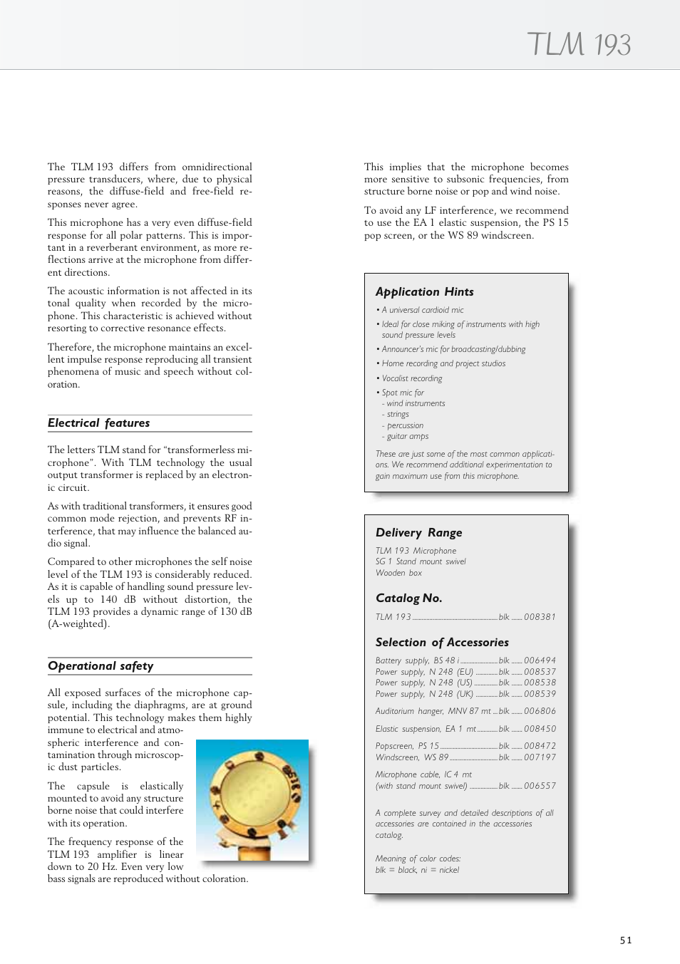 Tlm 193 | Neumann.Berlin TLM 67 User Manual | Page 51 / 162