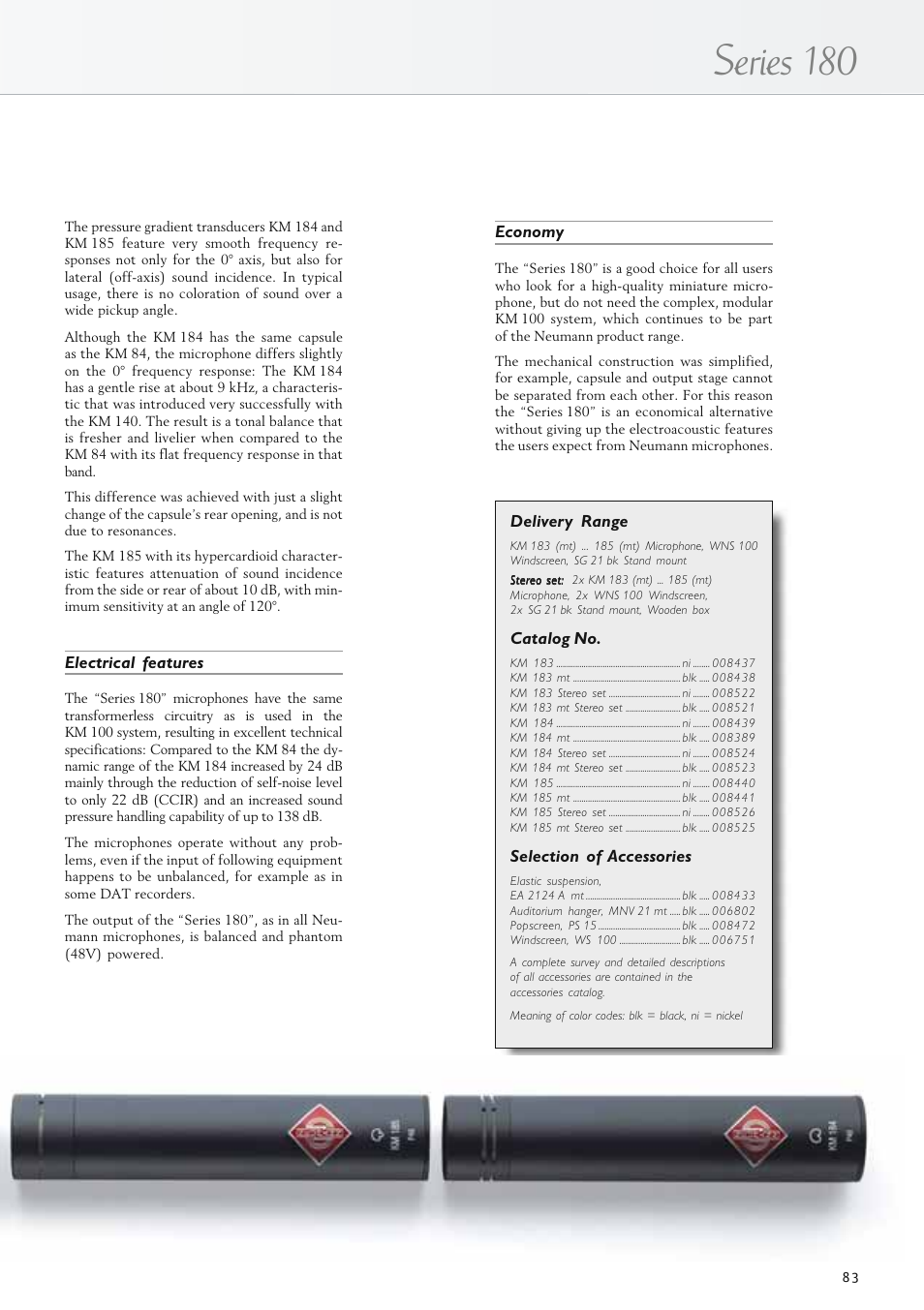 Series 180 | Neumann.Berlin TLM 67 User Manual | Page 83 / 162