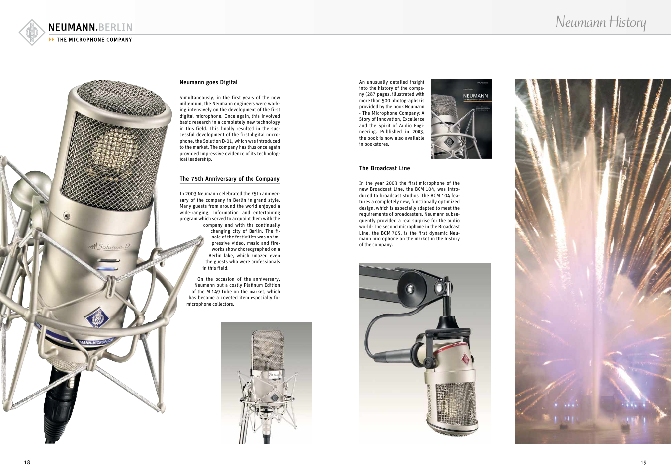 Neumann history | Neumann.Berlin Condenser Microphone User Manual | Page 10 / 13