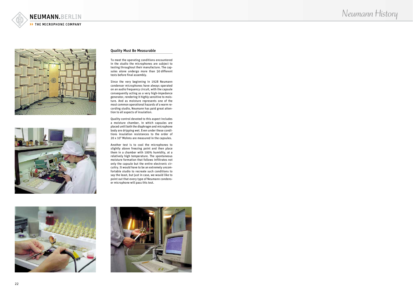 Neumann history | Neumann.Berlin Condenser Microphone User Manual | Page 12 / 13