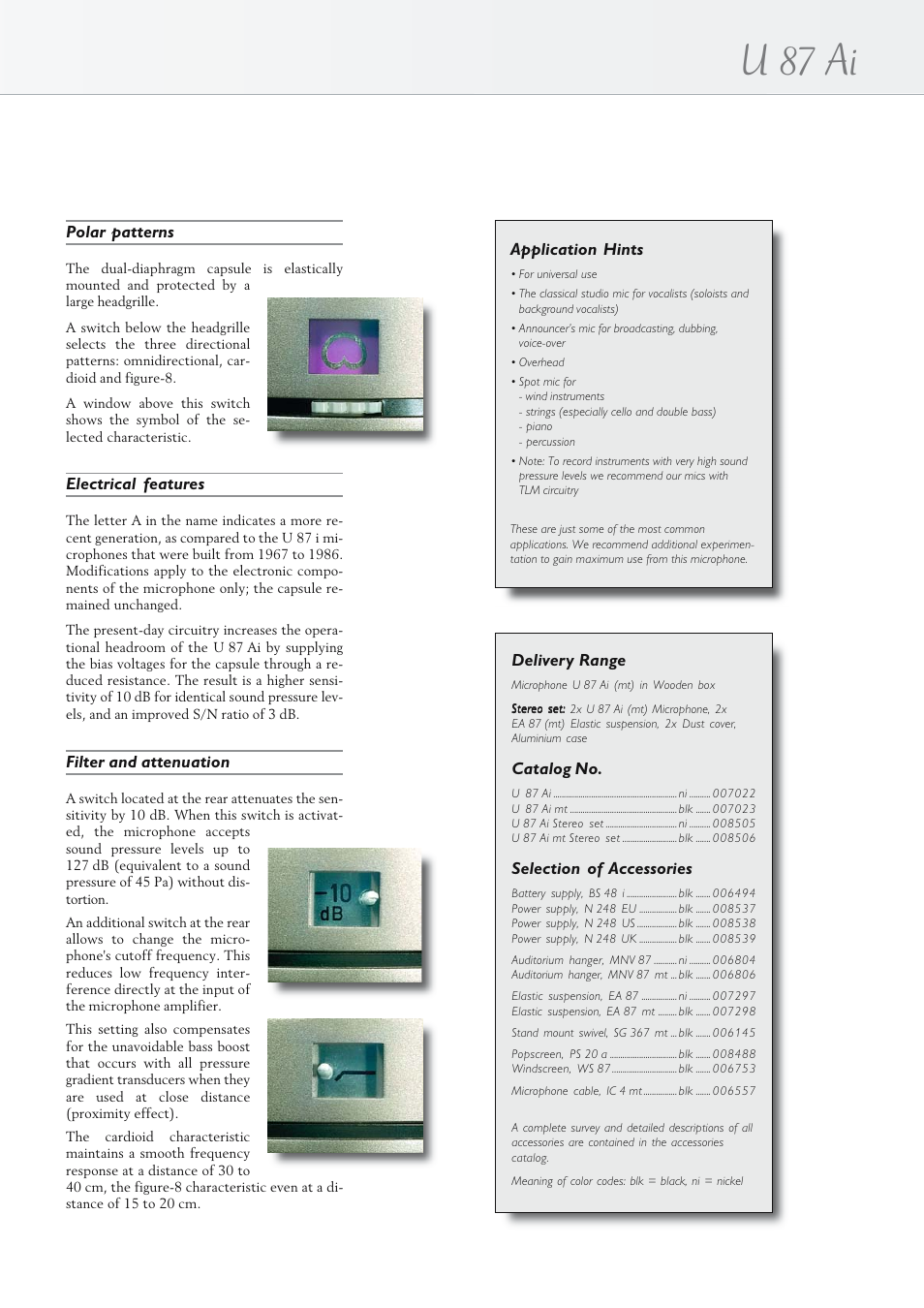 U 87 ai | Neumann.Berlin U 87 Ai User Manual | Page 3 / 4