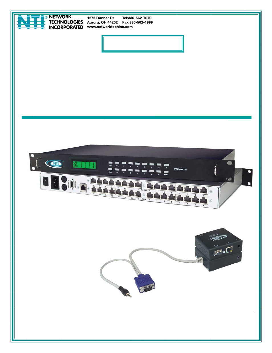 Network Technologies SM-nXm-C5AV-LCD User Manual | 40 pages