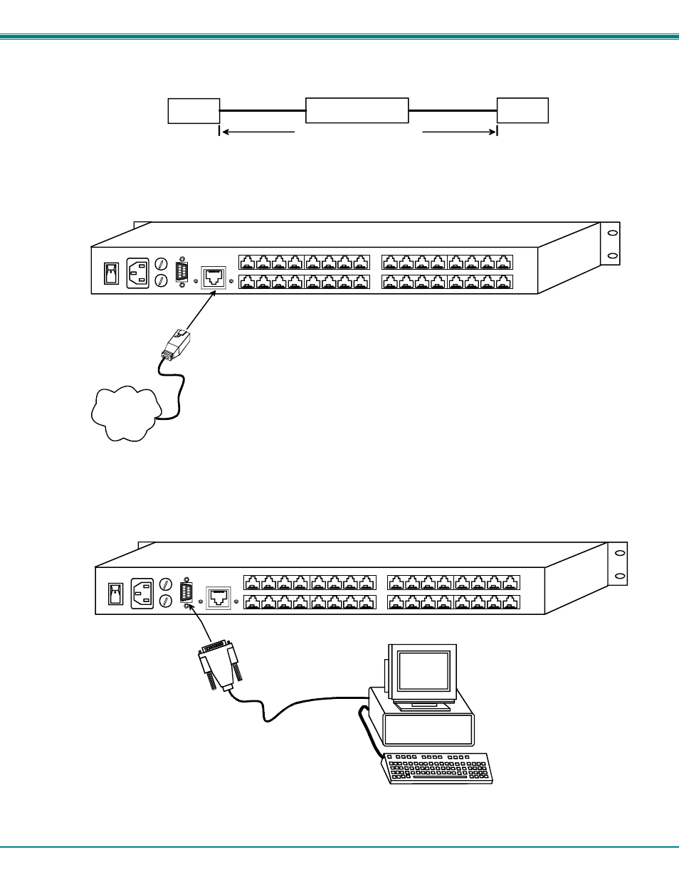 Nti veemux audio/video matrix switch via cat5 9, User terminal, Db9 male rs232 connector | Network Technologies SM-nXm-C5AV-LCD User Manual | Page 13 / 40