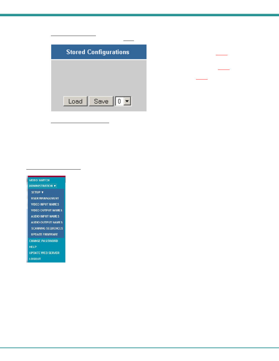 Administration menu | Network Technologies SM-nXm-15V-LCD User Manual | Page 24 / 44