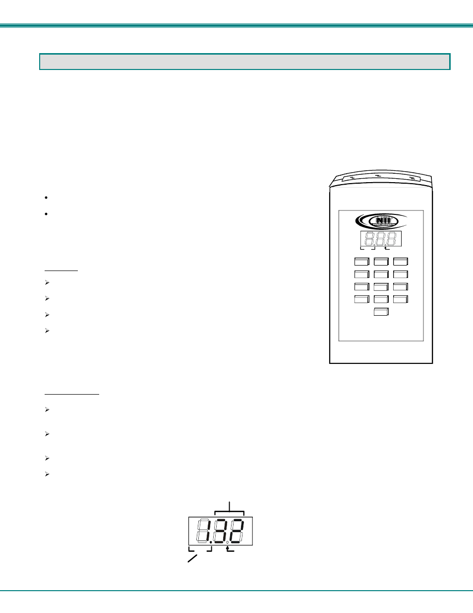 Infrared control, Features and functions, Keypad | Lcd display | Network Technologies SM-nXm-15V-LCD User Manual | Page 34 / 44