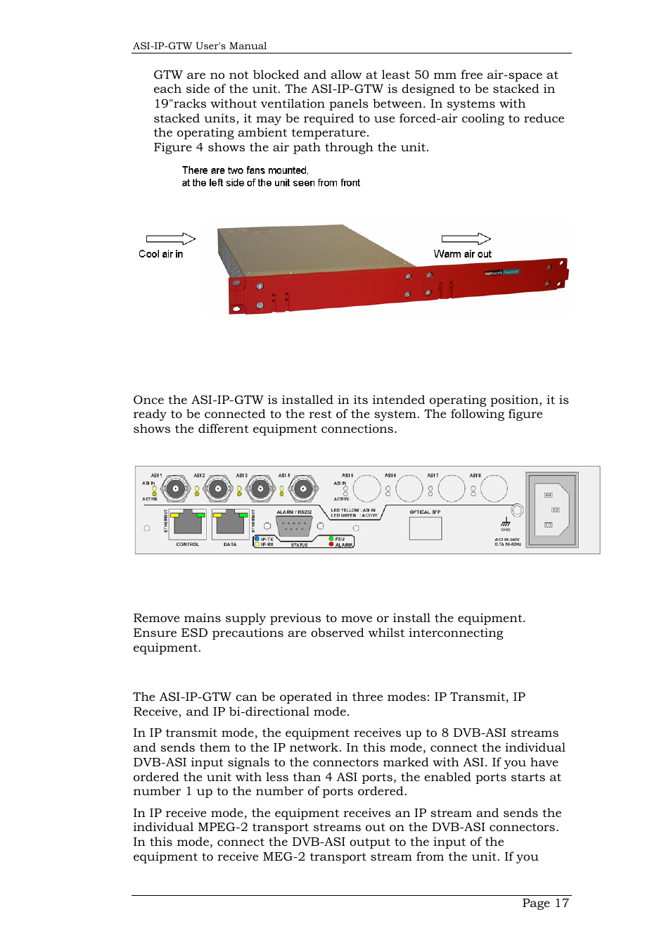 6 to connect the equipment, 9 asi port, To connect the equipment | Network Technologies DVB-ASI to IP User Manual | Page 17 / 93