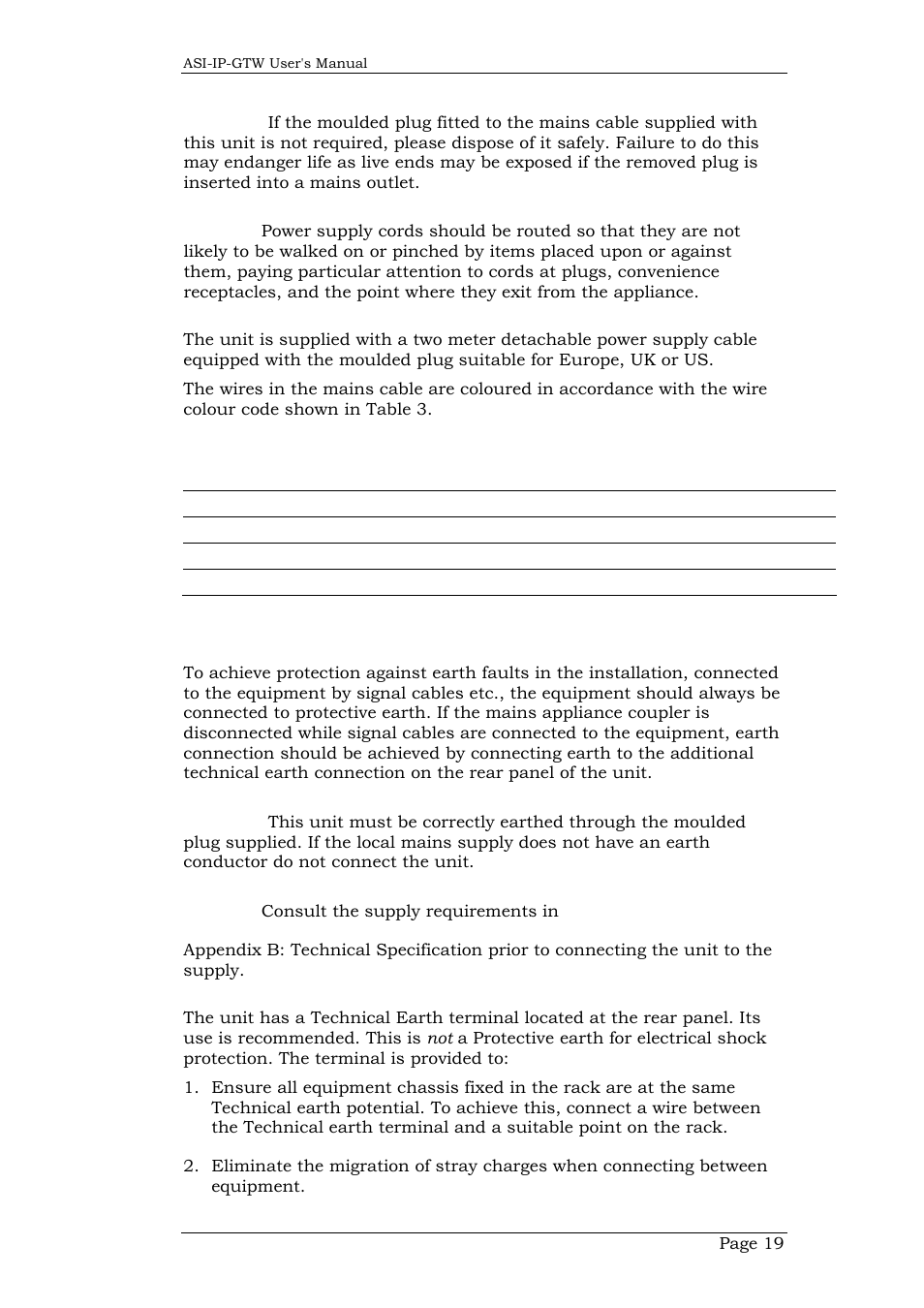 16 protective earth /technical earth | Network Technologies DVB-ASI to IP User Manual | Page 19 / 93