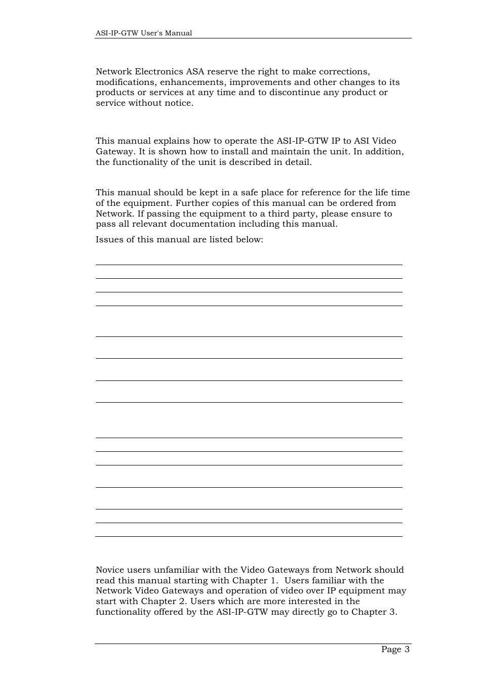 Important notice, About this manual, How to use this manual | Network Technologies DVB-ASI to IP User Manual | Page 3 / 93