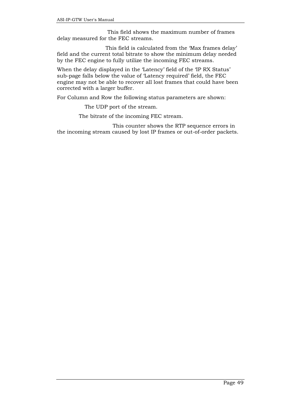 Network Technologies DVB-ASI to IP User Manual | Page 49 / 93