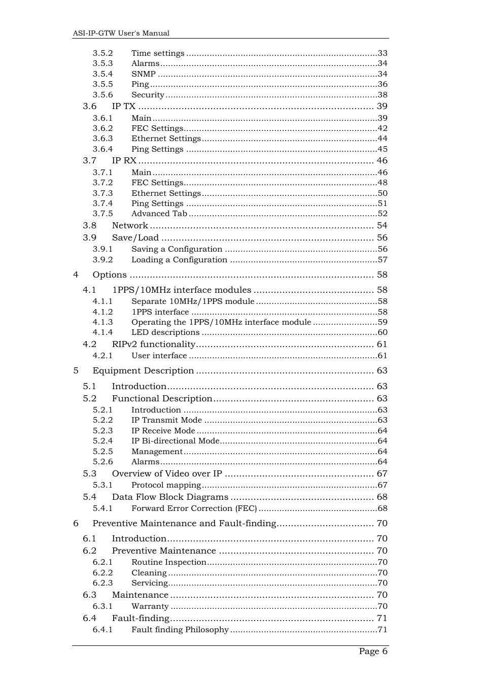 Network Technologies DVB-ASI to IP User Manual | Page 6 / 93