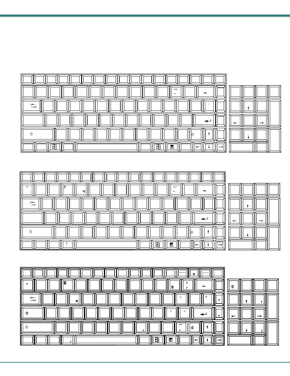 Numeric keypad option, Nti rackmux kvm drawer with nodemux switch 27, Figure 25- german keyboard with numeric keypad | Network Technologies RACKMUX-V17-8UNV User Manual | Page 31 / 35