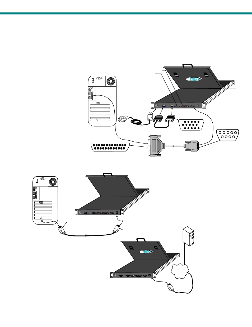 2 connect the cables | Network Technologies RACKMUX-T15 User Manual | Page 10 / 55