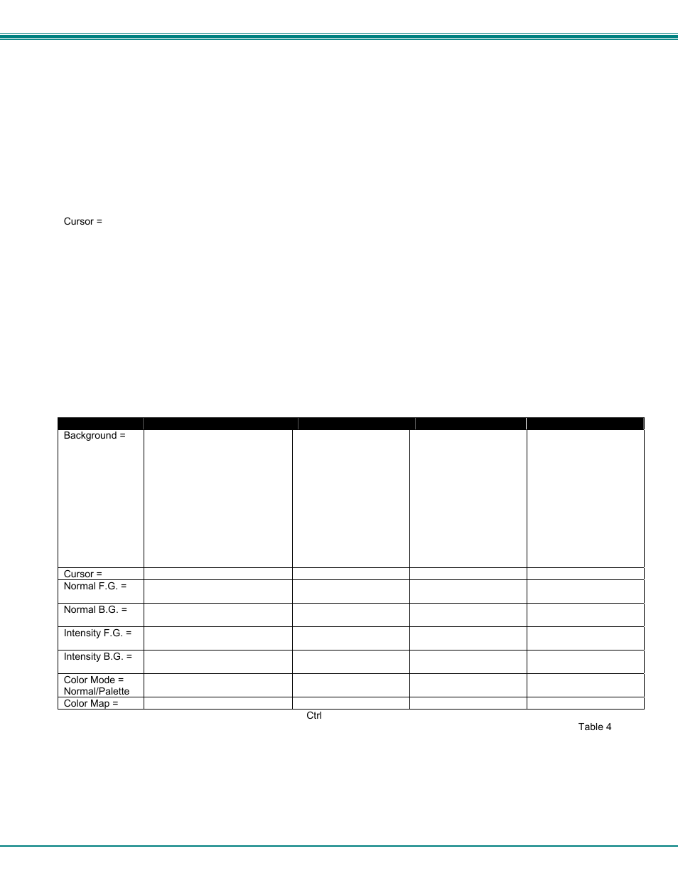 F11 - colr2 set-up menu | Network Technologies RACKMUX-T15 User Manual | Page 17 / 55