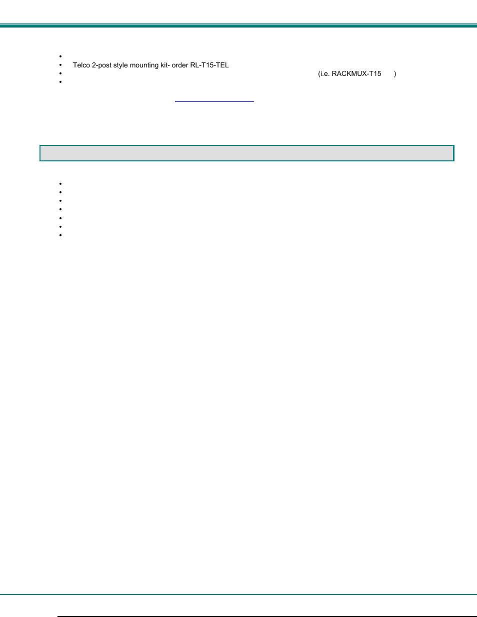 Materials | Network Technologies RACKMUX-T15 User Manual | Page 6 / 55