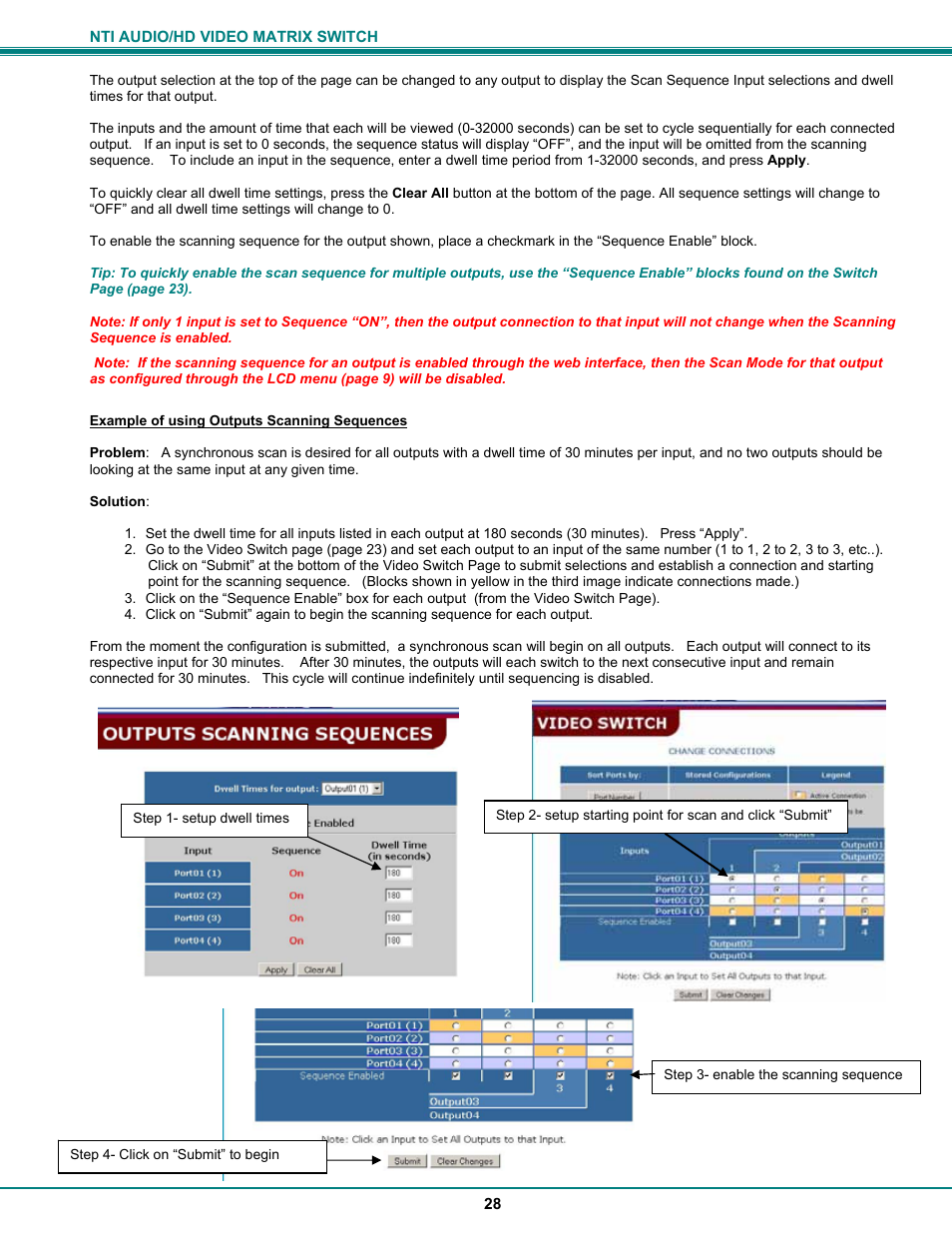 Network Technologies SM-8X4-HDA User Manual | Page 32 / 47