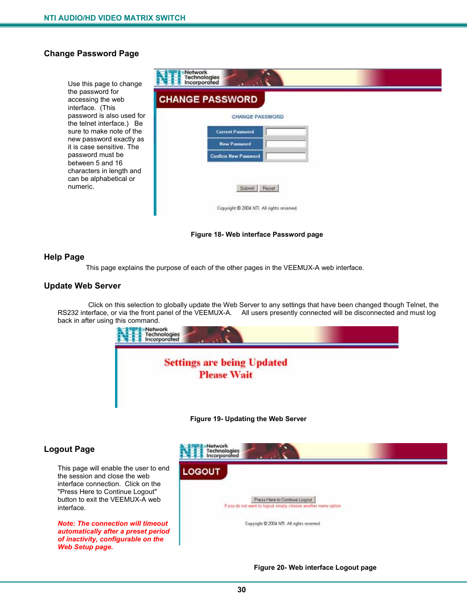 Network Technologies SM-8X4-HDA User Manual | Page 34 / 47