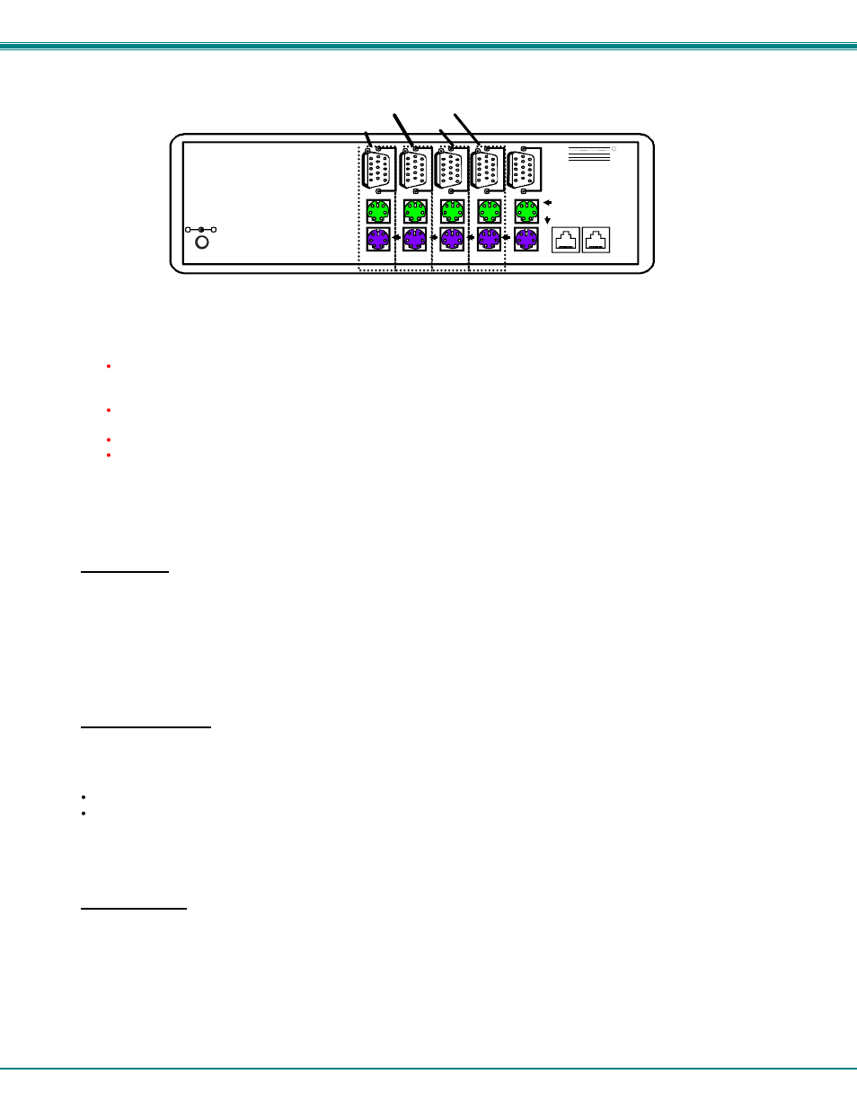 Port assignments ( keemux-p4 ), Scan mode, Broadcast mode | Normal mode, Nti keemux series ps/2 kvm switch | Network Technologies KEEMUX-Px User Manual | Page 13 / 30