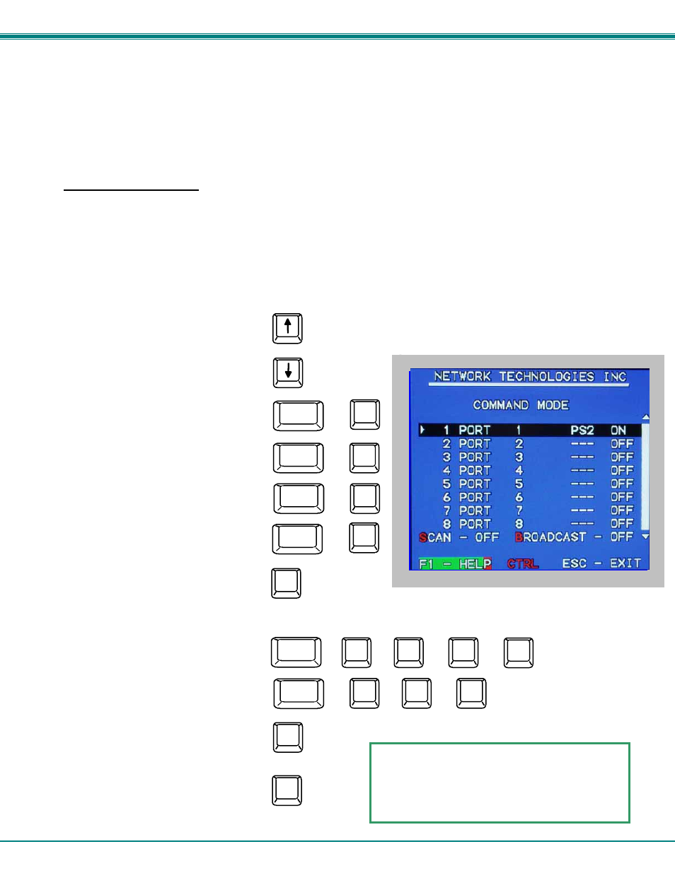 User access functions | Network Technologies KEEMUX-Px User Manual | Page 17 / 30