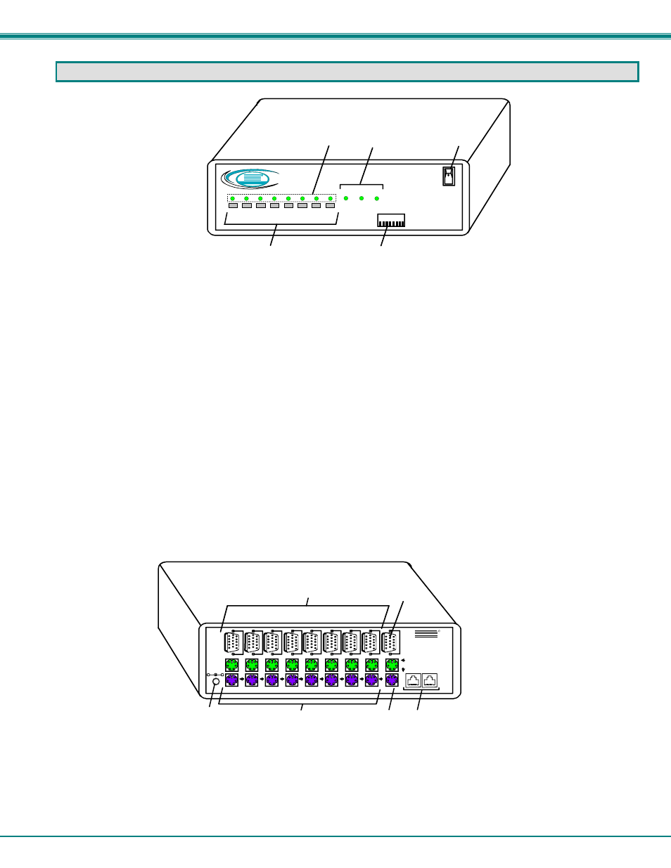 Features and functions, Nti keemux series ps/2 kvm switch, Front view of keemux-p8 | Rear view of keemux-p8, Nti r | Network Technologies KEEMUX-Px User Manual | Page 6 / 30