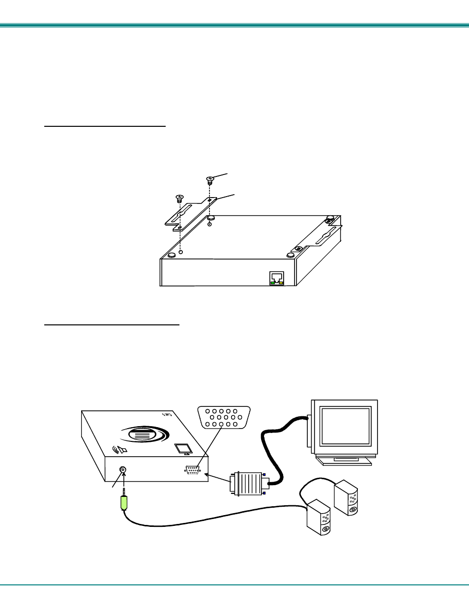 Installing the remote unit, Attach wall mount brackets, Connect monitor and speakers | St-c5va-wl500 remote unit | Network Technologies ST-C5VA-WL500 User Manual | Page 10 / 14