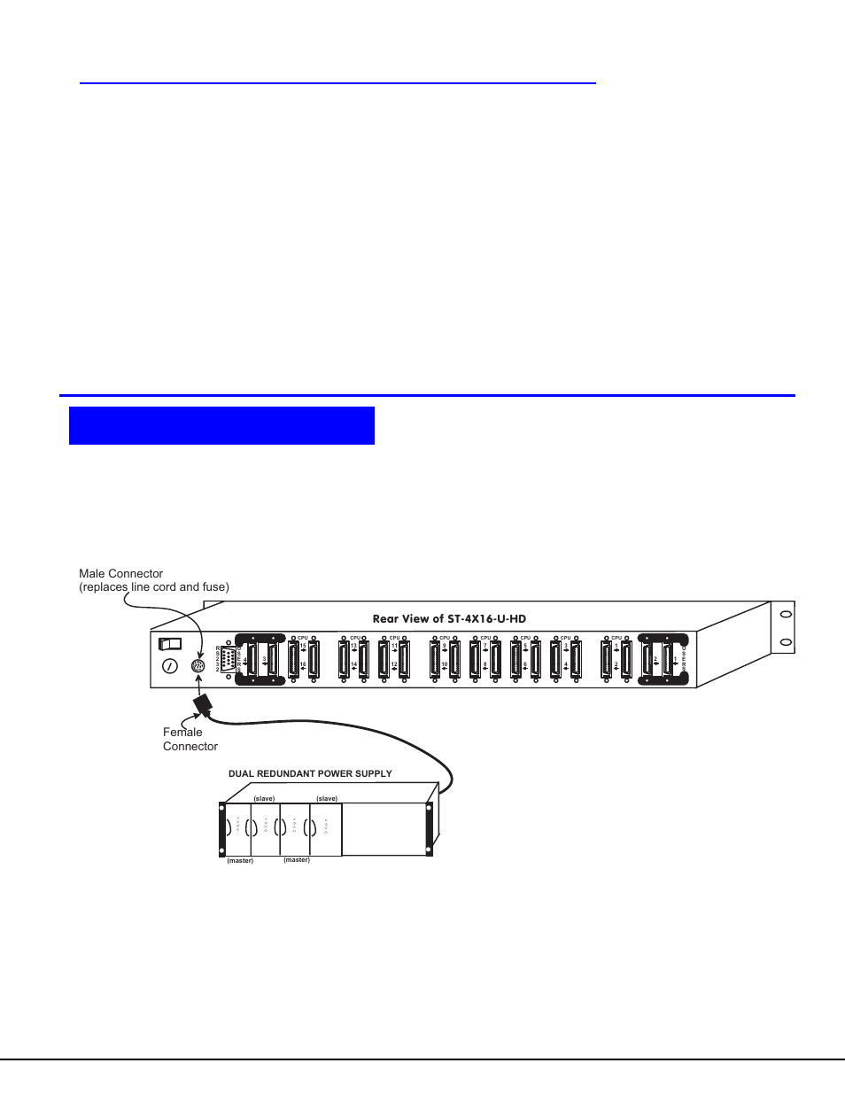 Dual redundant power supply | Network Technologies NODEMUX ST-NXM-U-HD User Manual | Page 24 / 27