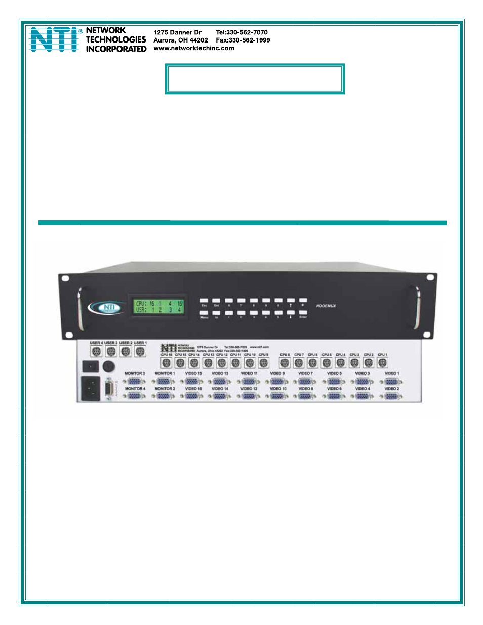 Network Technologies ST-nXm-U User Manual | 33 pages