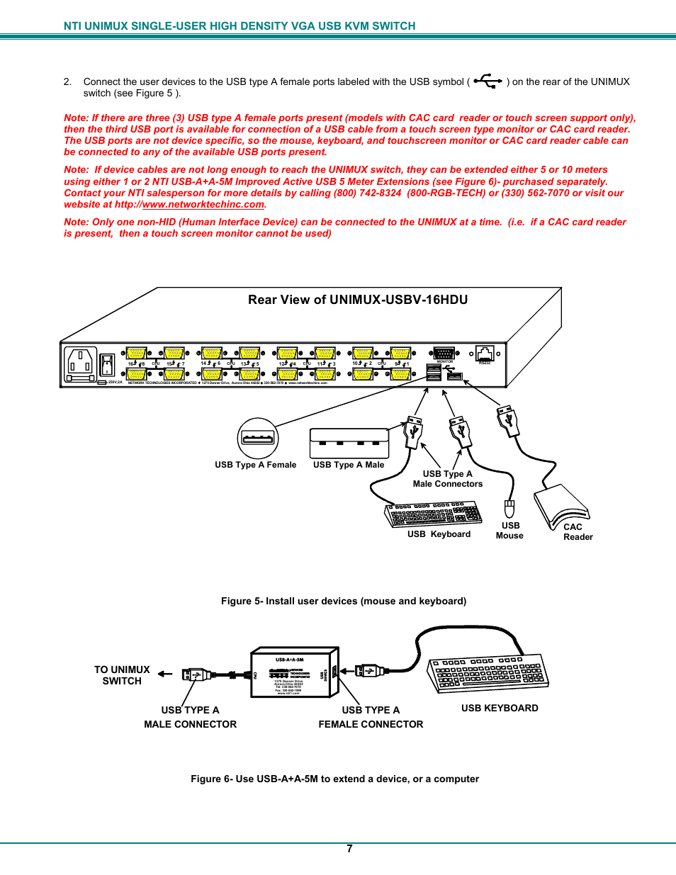 Rear view of unimux-usbv-16hdu | Network Technologies UNIMUXUSBVXHD User Manual | Page 12 / 53