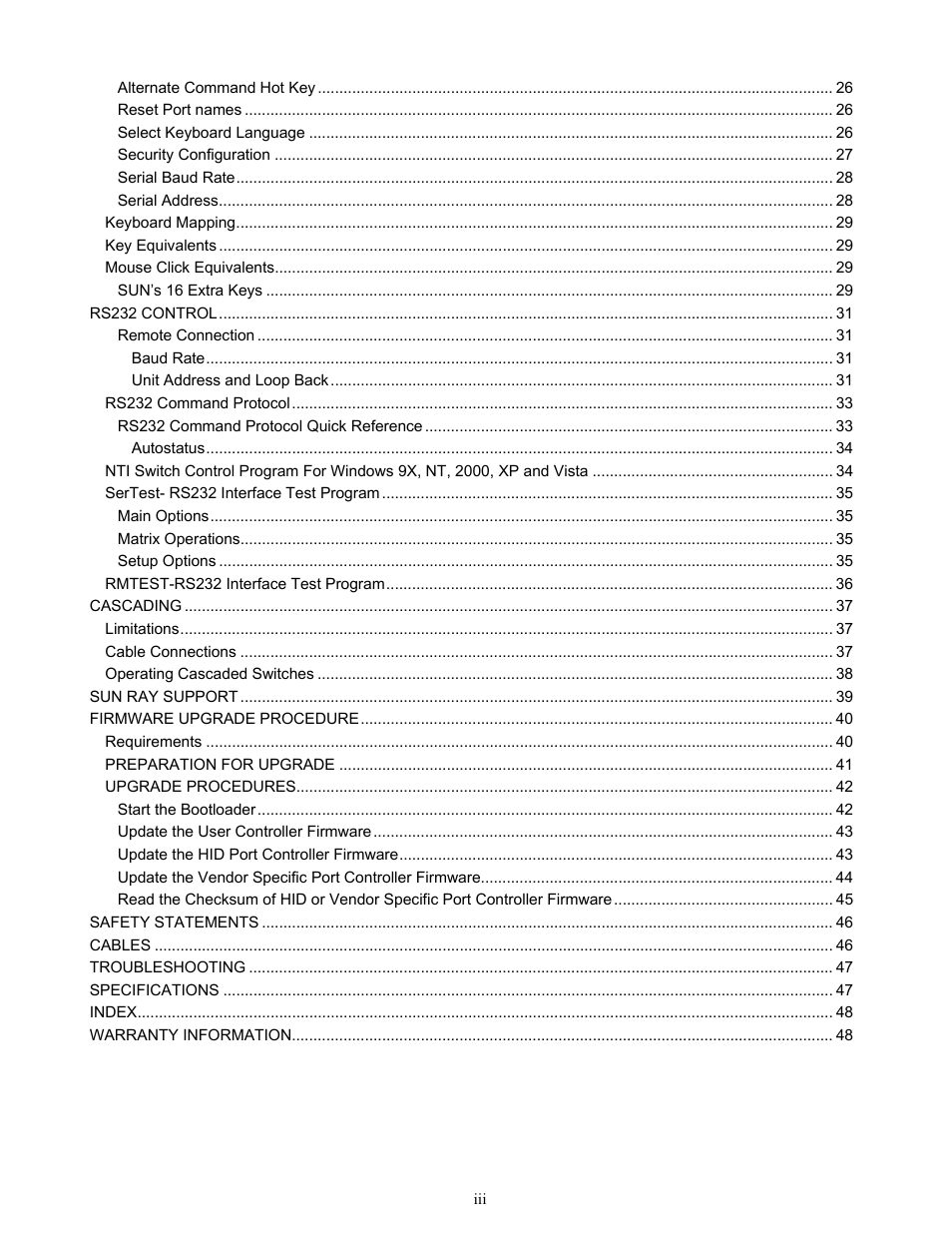 Network Technologies UNIMUXUSBVXHD User Manual | Page 4 / 53