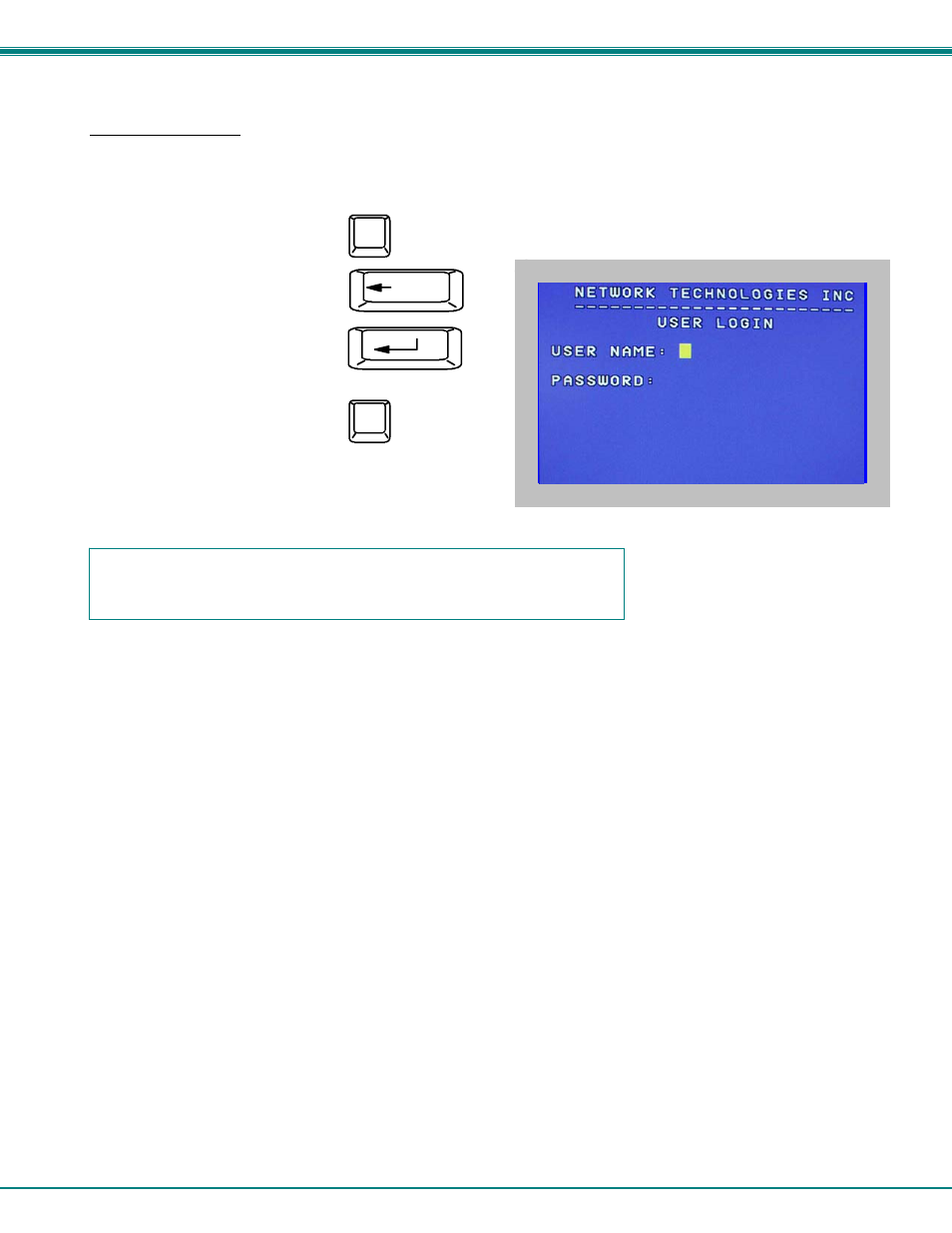 User login mode | Network Technologies USBV-x User Manual | Page 17 / 43