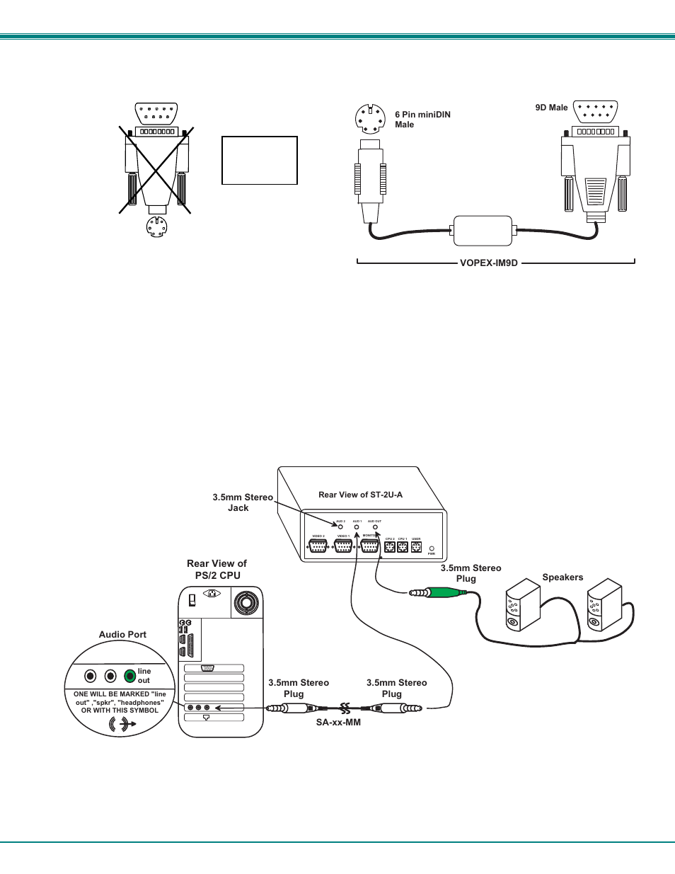 Units with audio support (optional) | Network Technologies ST-2U User Manual | Page 10 / 20