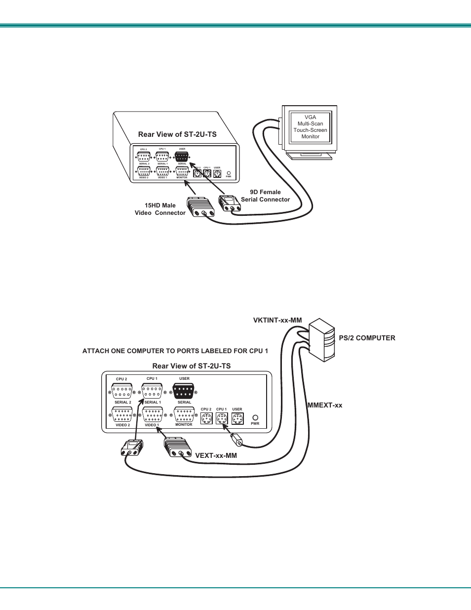 Units with touch screen support (optional) | Network Technologies ST-2U User Manual | Page 11 / 20