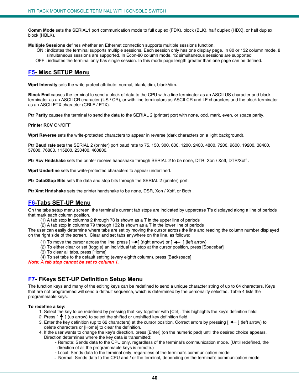 Network Technologies CS-16/8 User Manual | Page 45 / 79