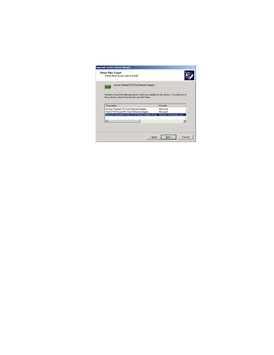 Wan and 10/100 driver installation: windows xp | Network Instruments WAN Probe Kit User Manual | Page 24 / 44