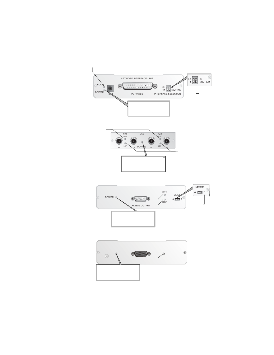 Digital t1/e1 tap, Digital ds3/e3 tap, Serial t1 tap | Hssi tap | Network Instruments WAN Probe Kit User Manual | Page 31 / 44