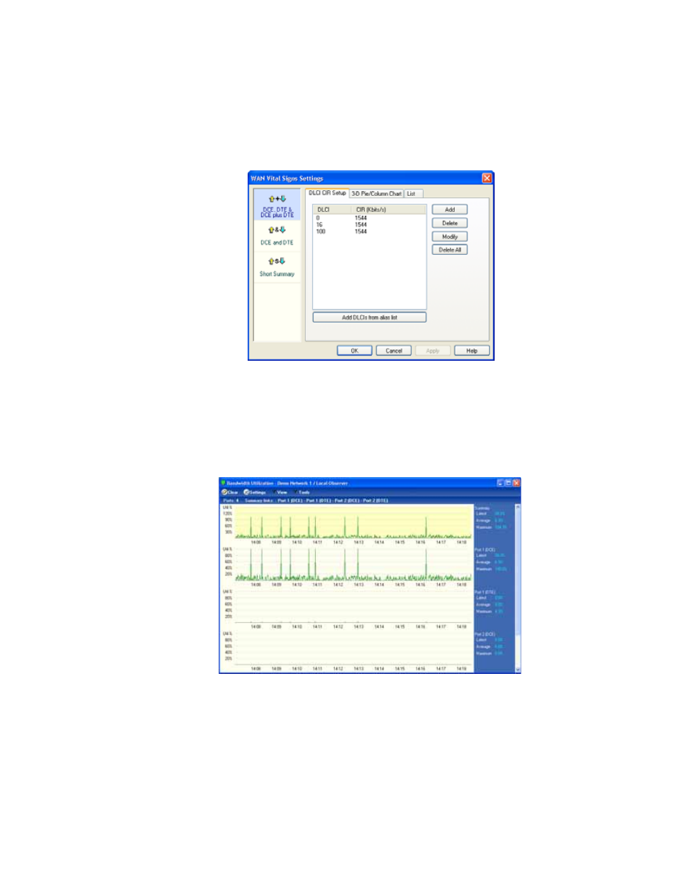 Wan bandwidth utilizationi | Network Instruments WAN Probe Kit User Manual | Page 37 / 44