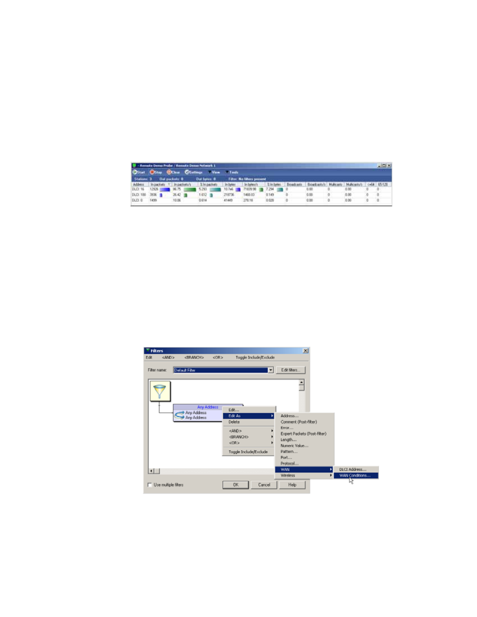 Top talkers, Wan filtering | Network Instruments WAN Probe Kit User Manual | Page 41 / 44