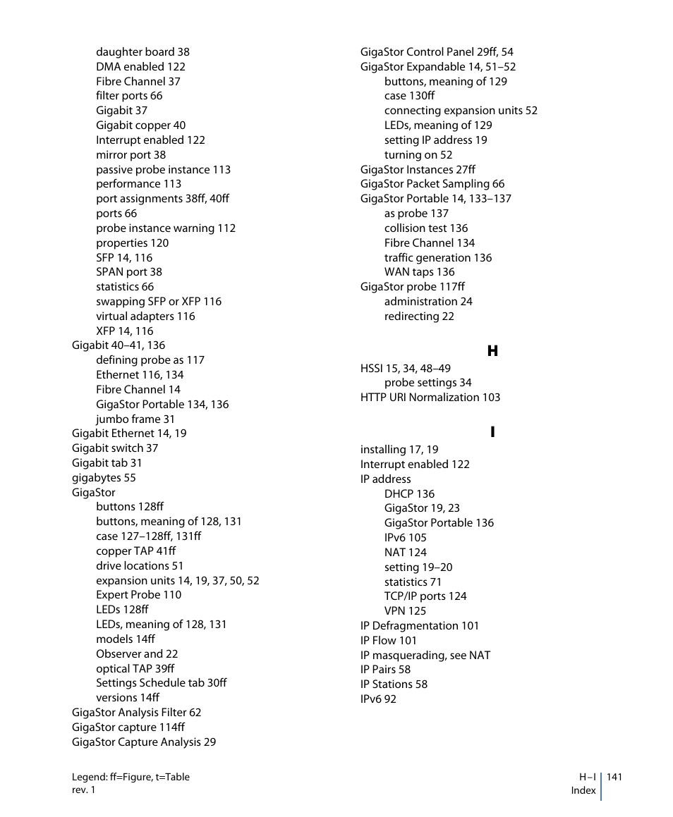 Network Instruments GigaStor 114ff User Manual | Page 141 / 146
