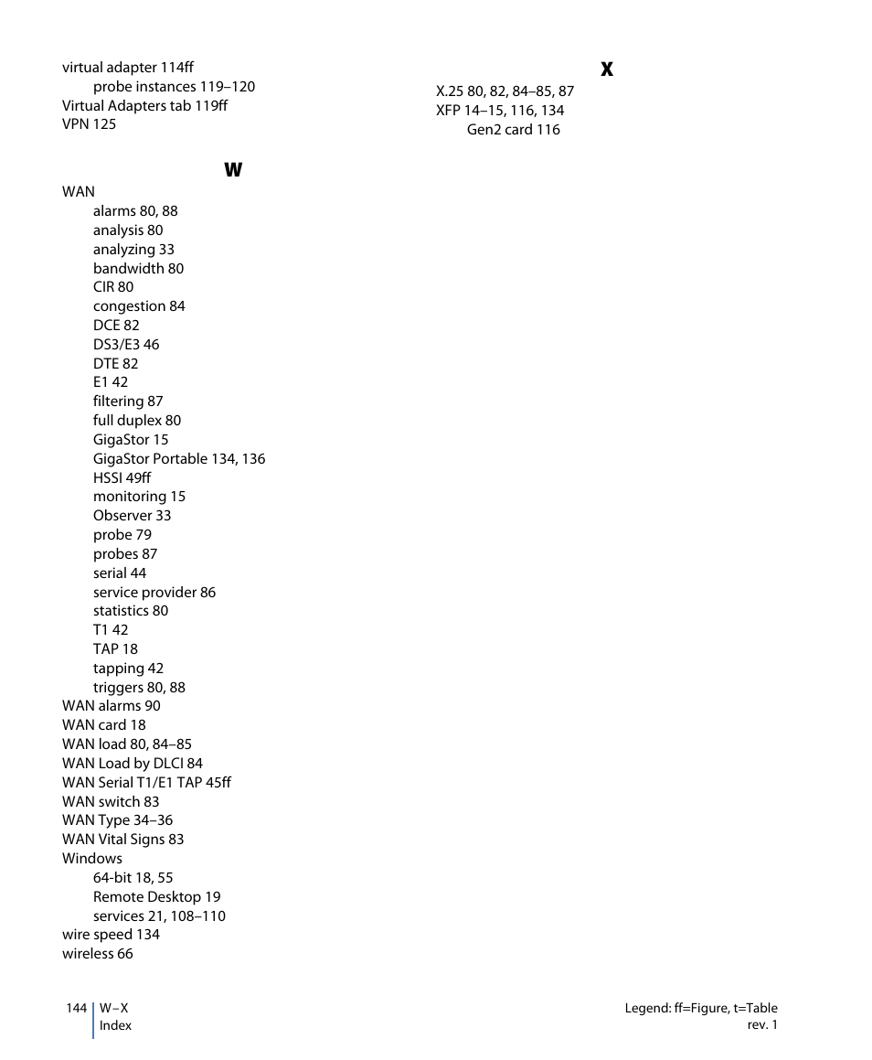 Network Instruments GigaStor 114ff User Manual | Page 144 / 146