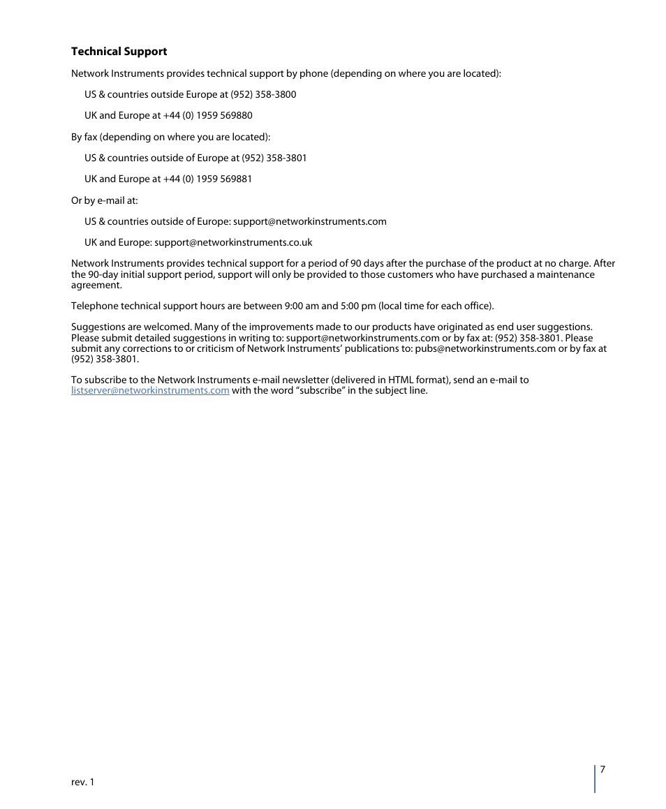 Network Instruments GigaStor 114ff User Manual | Page 7 / 146
