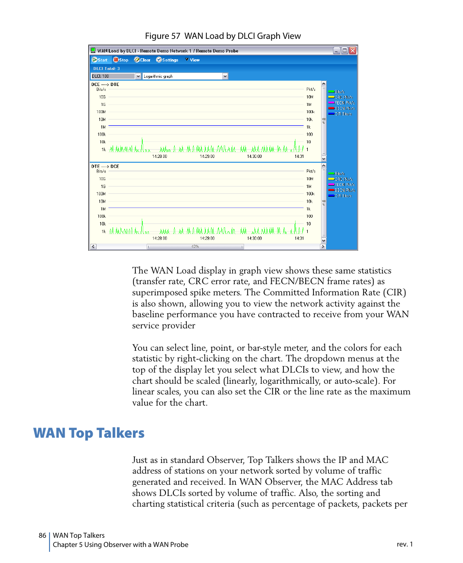 Wan top talkers | Network Instruments GigaStor 114ff User Manual | Page 86 / 146
