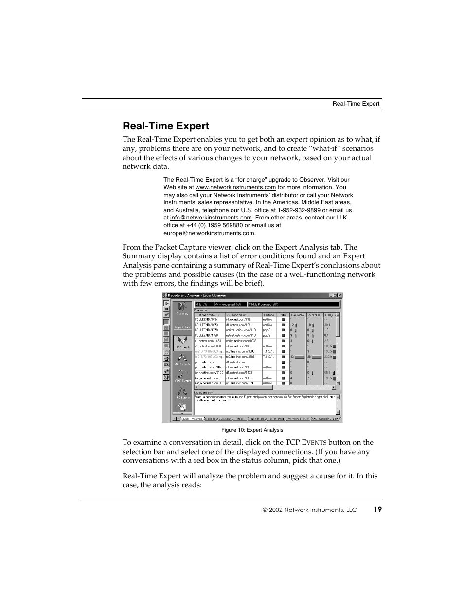 Real-time expert | Network Instruments Observer User Manual | Page 25 / 28